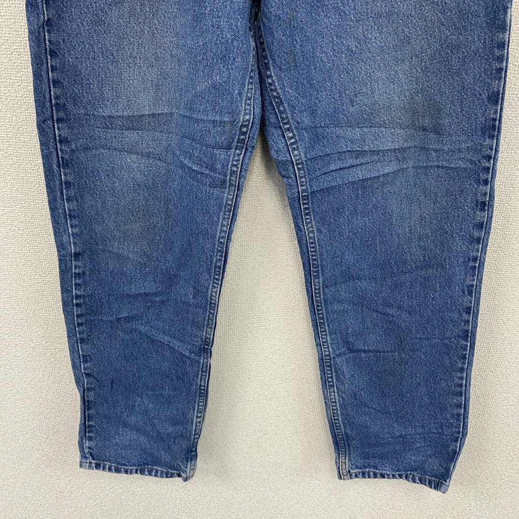 ～00s　L.L.Bean　エルエルビーン　デニムパンツ/ジーンズ　ジップフライ　革パッチ　ヴィンテージ　インディゴ　W34サイズ