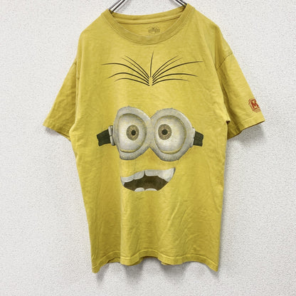 Minions　ミニオンズ　怪盗グルー　半袖Tシャツ　ムービーT　キャラクターT　黄色　イエロー　Lサイズ