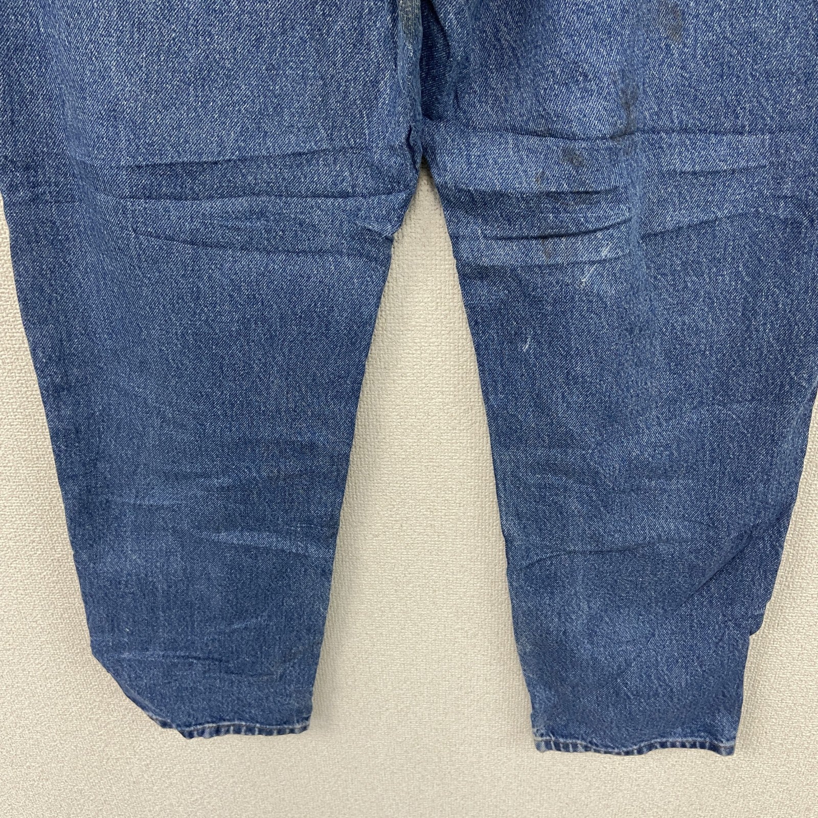 ～00s　L.L.Bean　エルエルビーン　デニムパンツ/ジーンズ　ジップフライ　革パッチ　ヴィンテージ　インディゴ　W34サイズ