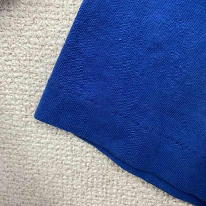 90s　PRO EDGE　半袖プリントTシャツ　ヴィンテージ　シングルステッチ　青　ブルー　XXLサイズ