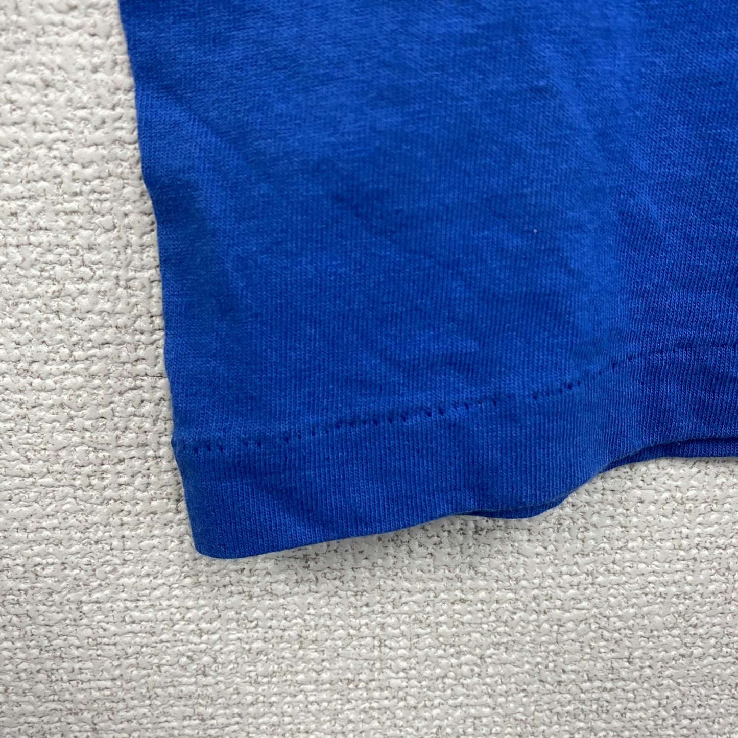 90s　PRO EDGE　半袖プリントTシャツ　ヴィンテージ　シングルステッチ　青　ブルー　XXLサイズ