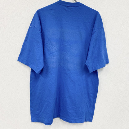 90s　PRO EDGE　半袖プリントTシャツ　ヴィンテージ　シングルステッチ　青　ブルー　XXLサイズ