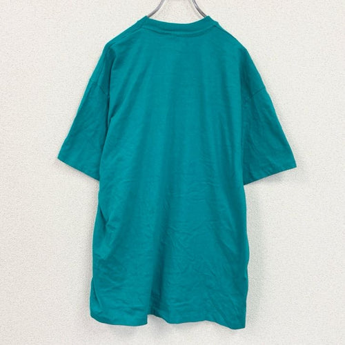 90s　Hanes　ヘインズ　半袖プリントTシャツ　ヴィンテージ　シングルステッチ　緑　グリーン　XLサイズ