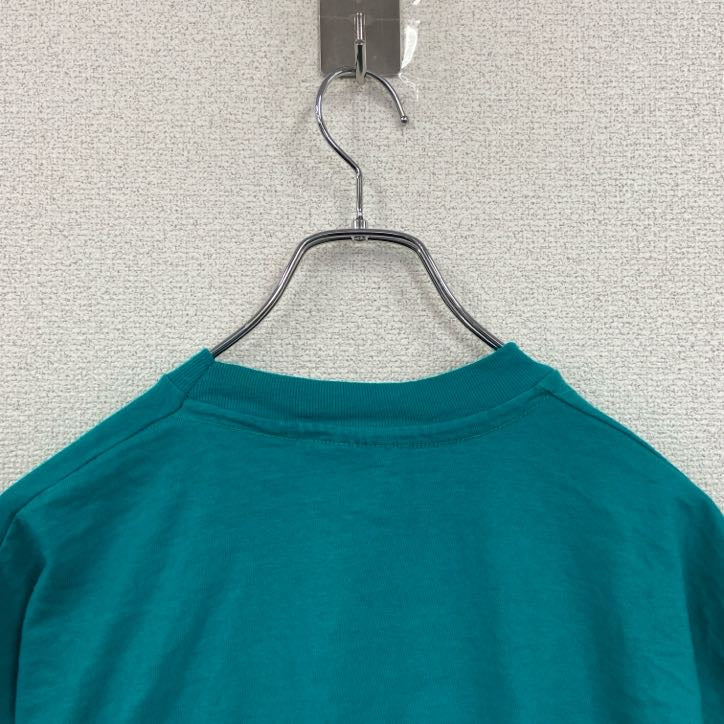 90s　Hanes　ヘインズ　半袖プリントTシャツ　ヴィンテージ　シングルステッチ　緑　グリーン　XLサイズ