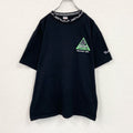 90s　Tinley　半袖プリントTシャツ　Coca-Cola　トライアスロン　シングルステッチ　企業ロゴ　黒　ブラック　XLサイズ