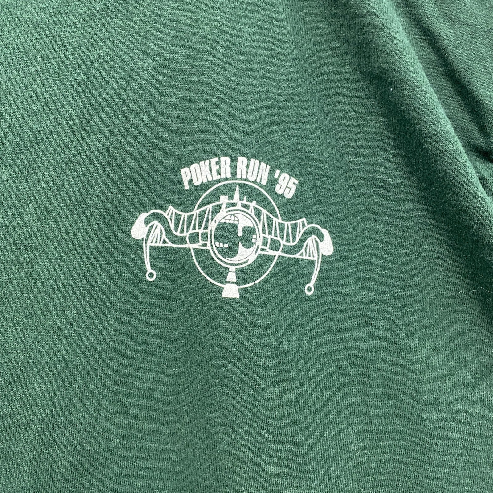 90s　FRUIT OF THE LOOM　半袖プリントTシャツ　ヴィンテージ　緑　グリーン　Lサイズ