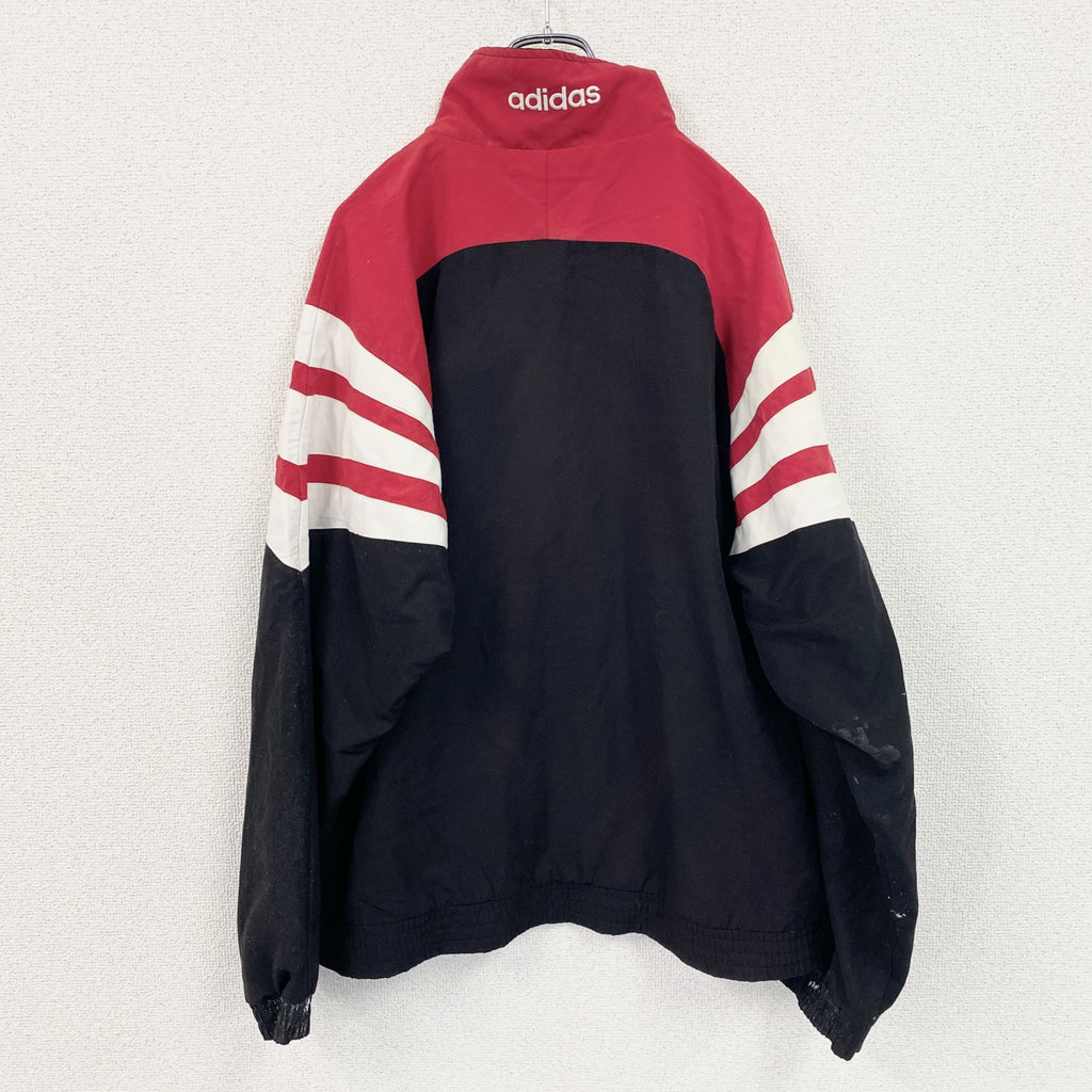 90s　adidas　アディダス　ジャージ　フルジップジャケット　ヴィンテージ　マルチカラー　Fサイズ