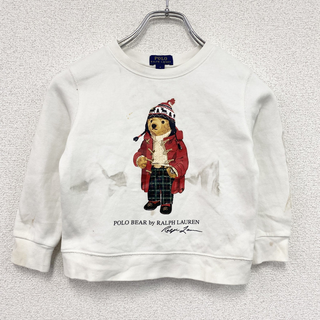 POLO RALPH LAUREN　ポロラルフローレン　スウェット/トレーナー　白　ホワイト　4サイズ