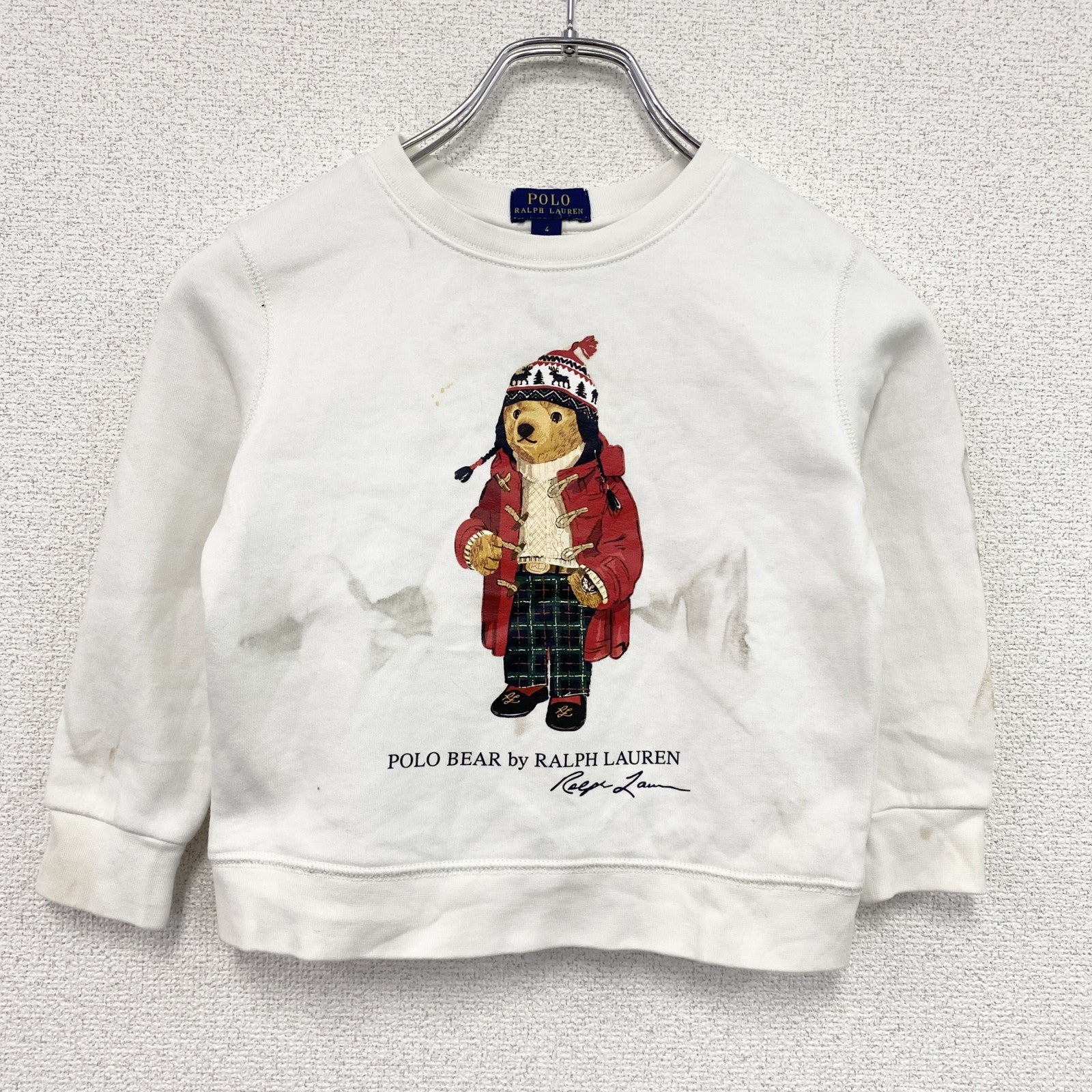 POLO RALPH LAUREN　ポロラルフローレン　スウェット/トレーナー　白　ホワイト　4サイズ