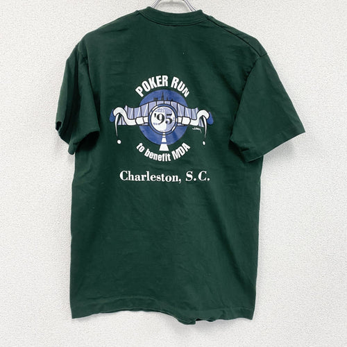 90s　FRUIT OF THE LOOM　半袖プリントTシャツ　ヴィンテージ　緑　グリーン　Lサイズ