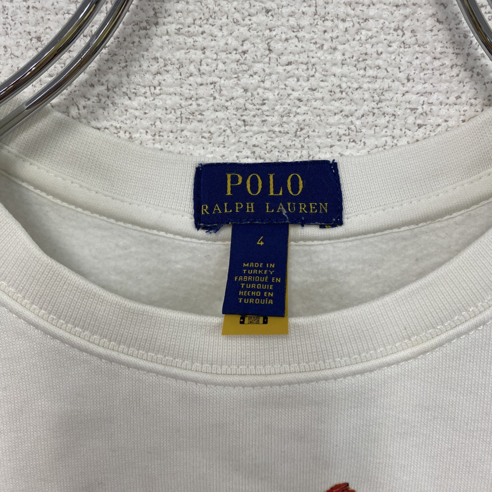 POLO RALPH LAUREN　ポロラルフローレン　スウェット/トレーナー　白　ホワイト　4サイズ