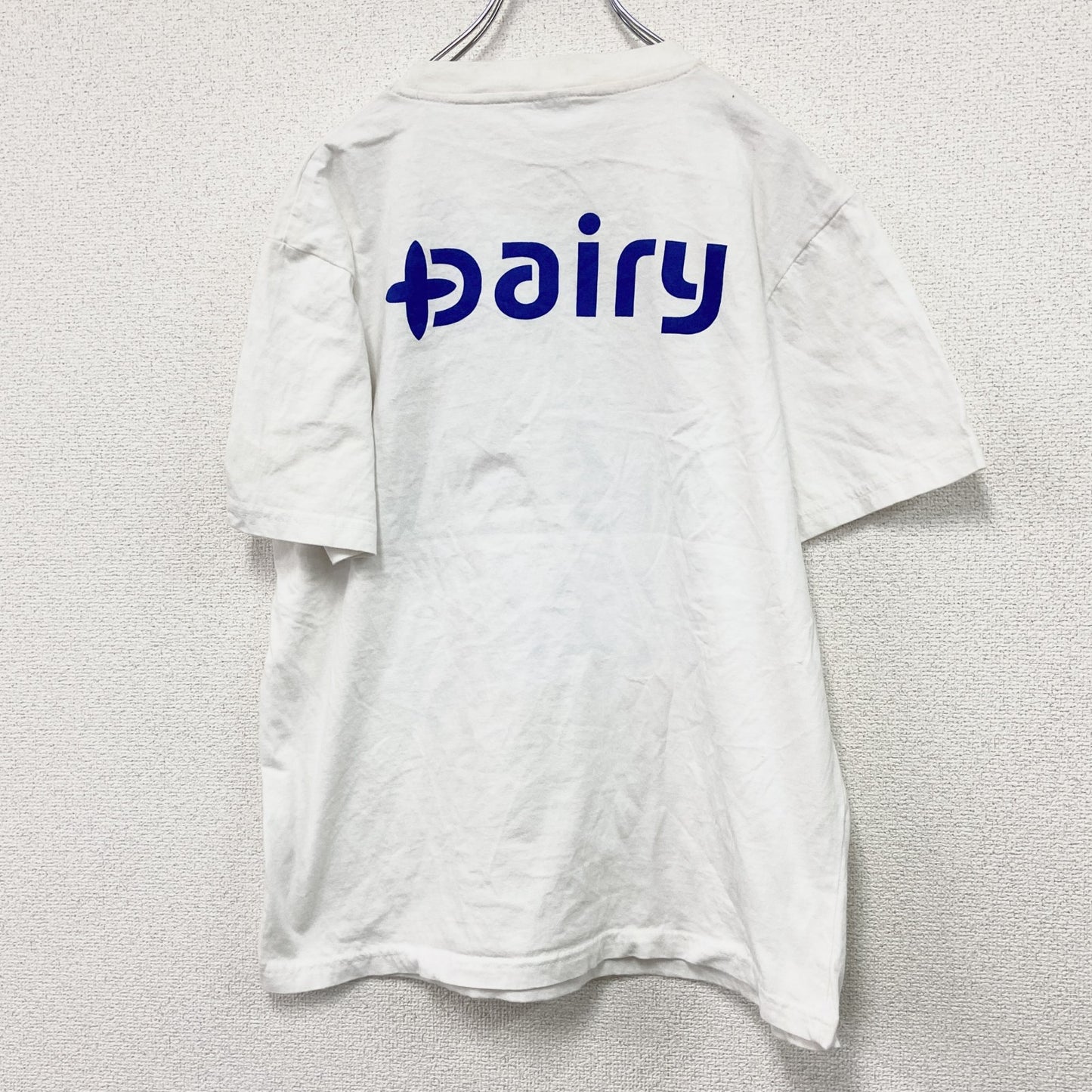 00s～　XUEYA YANG MIAN ZHI ZAO　半袖Tシャツ　ヨーグルッぺ　白　ホワイト　XXLサイズ