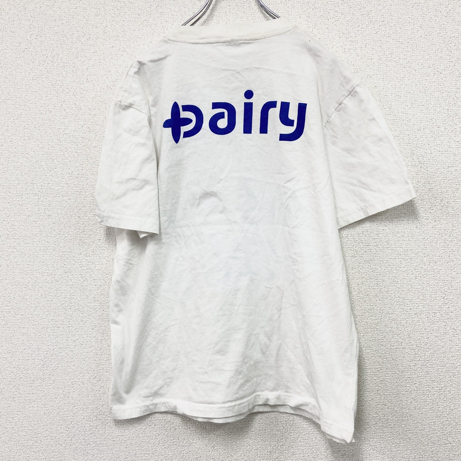 00s～　XUEYA YANG MIAN ZHI ZAO　半袖Tシャツ　ヨーグルッぺ　白　ホワイト　XXLサイズ
