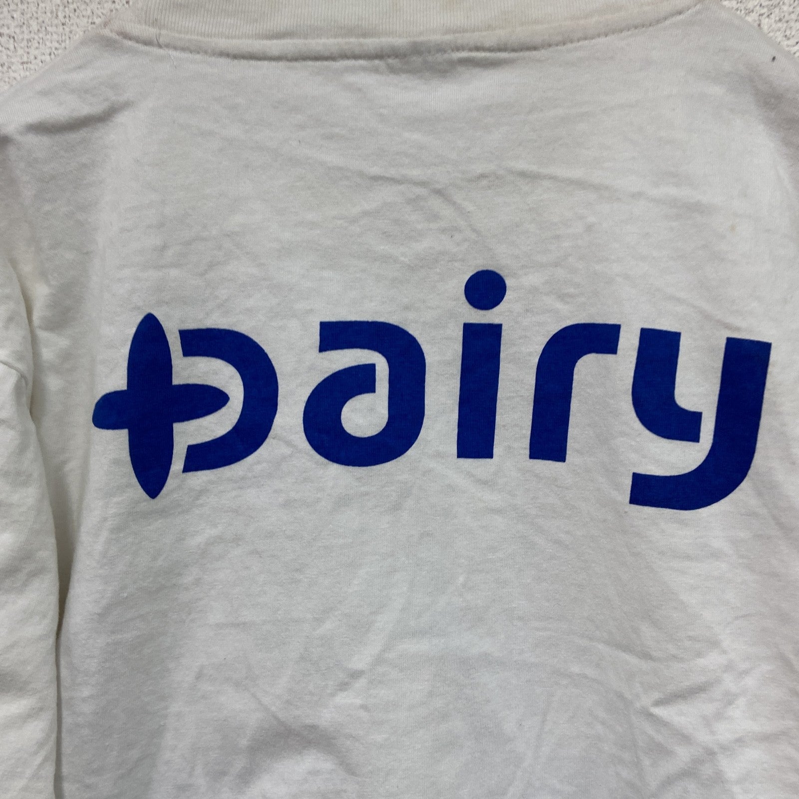 00s～　XUEYA YANG MIAN ZHI ZAO　半袖Tシャツ　ヨーグルッぺ　白　ホワイト　XXLサイズ