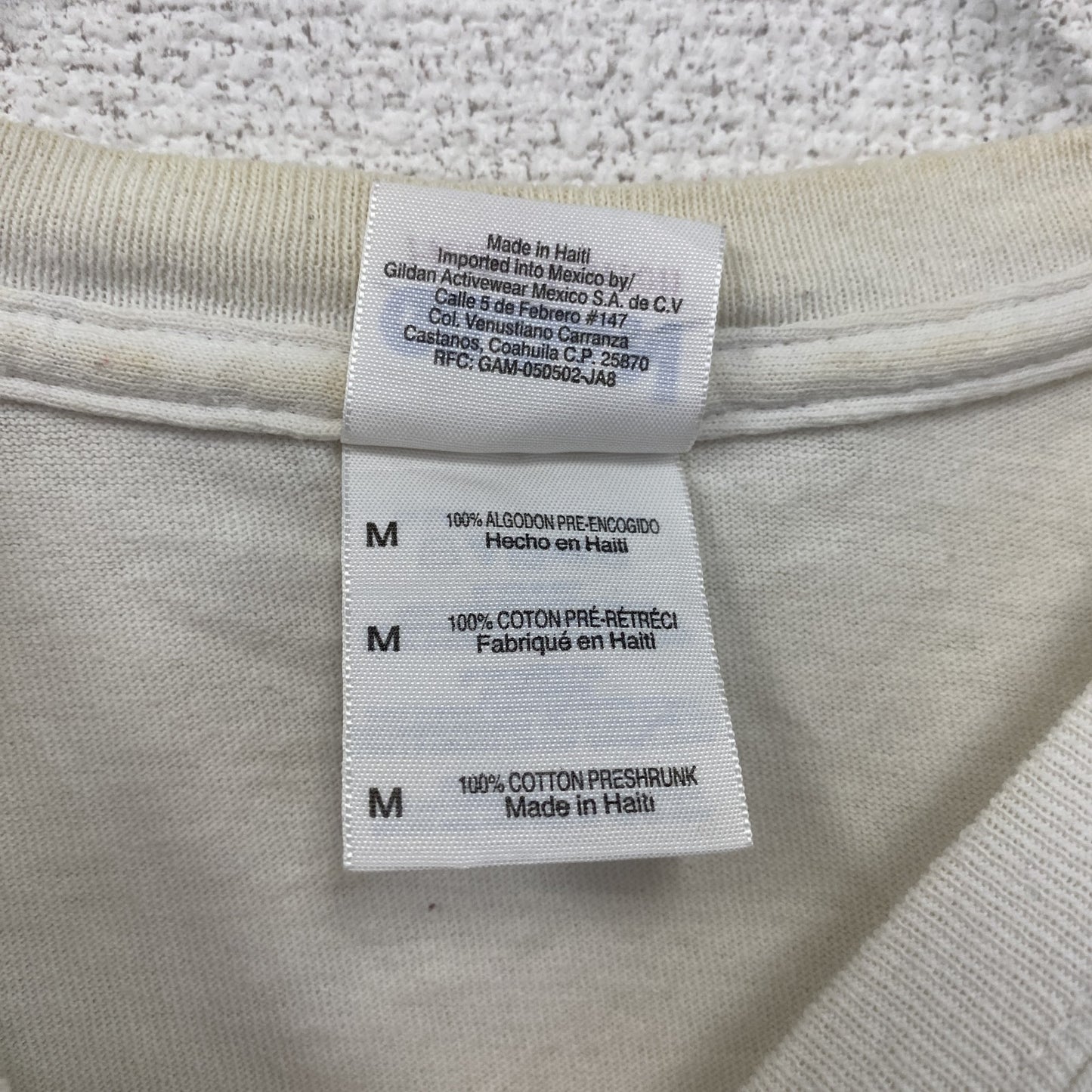 GILDAN　ギルダン　MCLAREN　マクラーレン　半袖Tシャツ　白　ホワイト　Mサイズ
