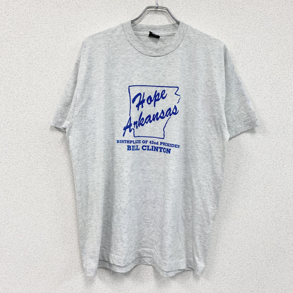 80s　SCREEN STARS　半袖プリントTシャツ　ヴィンテージ　シングルステッチ　グレー　XLサイズ