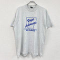 80s　SCREEN STARS　半袖プリントTシャツ　ヴィンテージ　シングルステッチ　グレー　XLサイズ