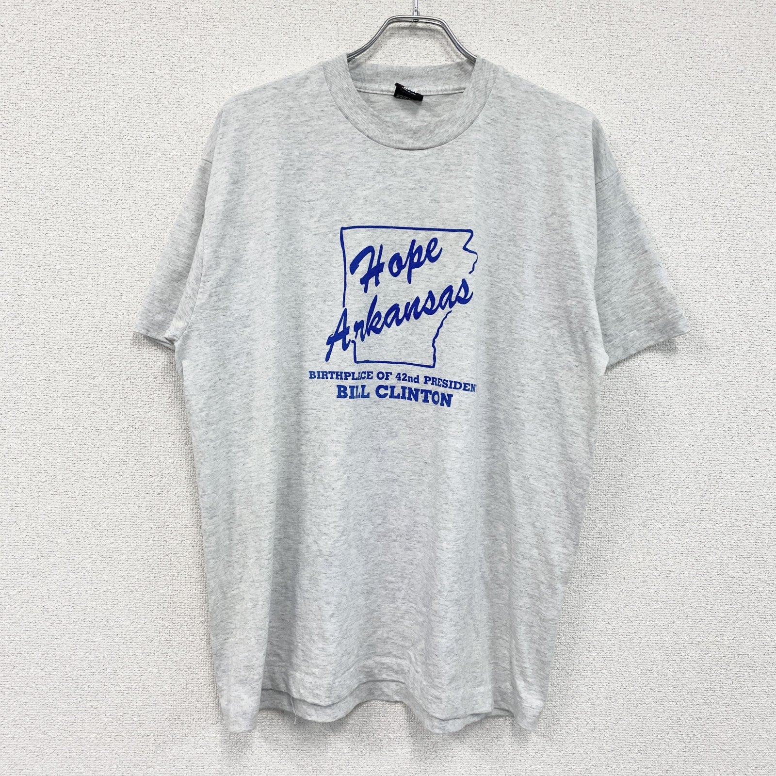 80s　SCREEN STARS　半袖プリントTシャツ　ヴィンテージ　シングルステッチ　グレー　XLサイズ