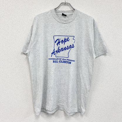 80s　SCREEN STARS　半袖プリントTシャツ　ヴィンテージ　シングルステッチ　グレー　XLサイズ
