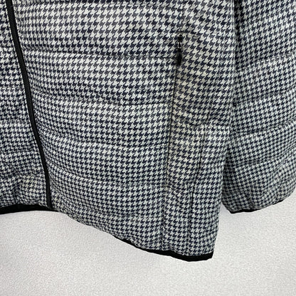 UNIQLO　ユニクロ　ウルトラライトダウンジャケット　ダウン90%　千鳥格子　黒　ブラック　Lサイズ