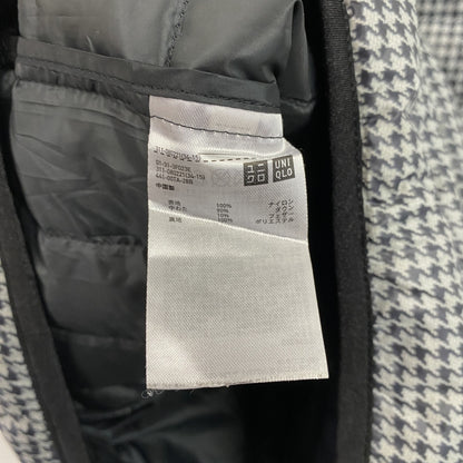 UNIQLO　ユニクロ　ウルトラライトダウンジャケット　ダウン90%　千鳥格子　黒　ブラック　Lサイズ