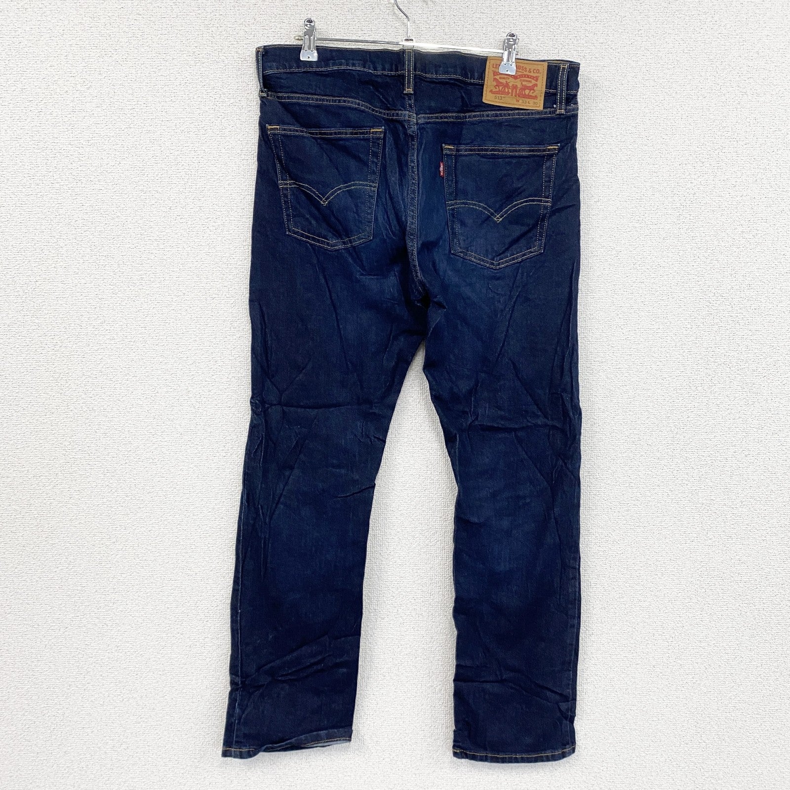 Levi’s　リーバイス　513　デニムパンツ/ジーンズ　縦落ち　インディゴ　W33サイズ