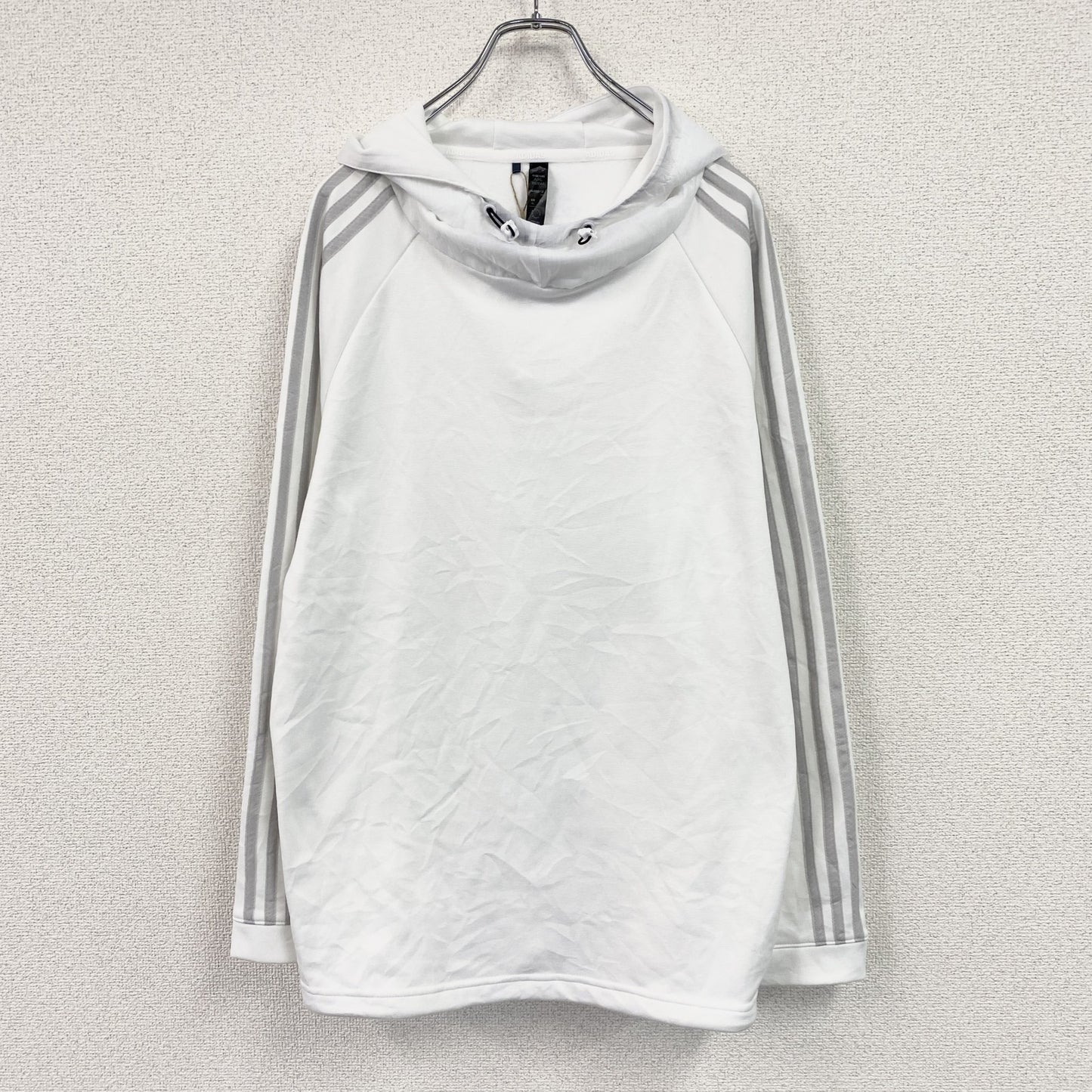 adidas　アディダス　COLD.RDY　長袖プルオーバーパーカー/フーディー　白　ホワイト　2XLサイズ