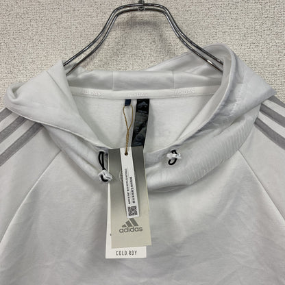 adidas　アディダス　COLD.RDY　長袖プルオーバーパーカー/フーディー　白　ホワイト　2XLサイズ