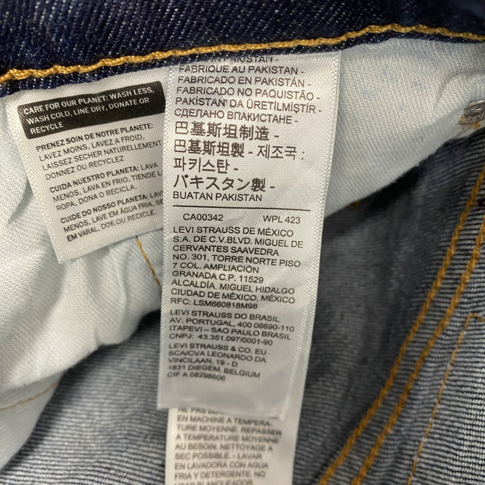 Levi’s　リーバイス　513　デニムパンツ/ジーンズ　縦落ち　インディゴ　W33サイズ