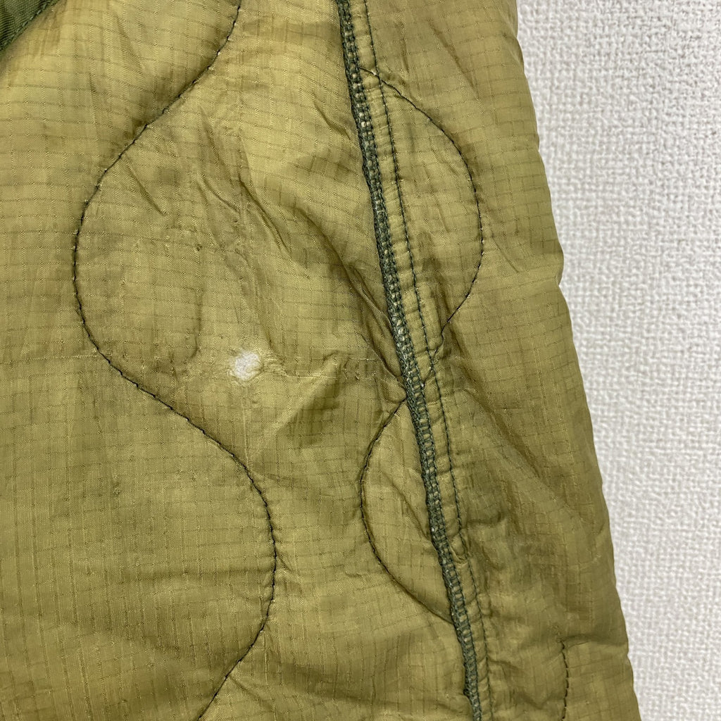 70s　U.S.ARMY　米軍　M-65　ライナージャケット　キルティングジャケット　中綿入り　カーキ　Sサイズ　