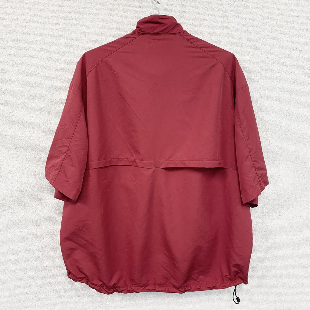 NIKE GOLF　ナイキゴルフ　ハーフジップ半袖Tシャツ　無地　赤　レッド　Lサイズ