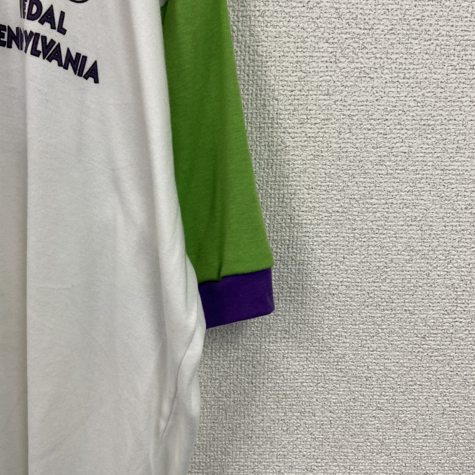 80s～　GOOD STUFF SPORTSWER　半袖プリントTシャツ　ヴィンテージ　白　ホワイト　XLサイズ