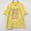 90s～　半袖リンガーTシャツ　Feeling　フェイス　ヴィンテージ　黄色　イエロー　XLサイズ