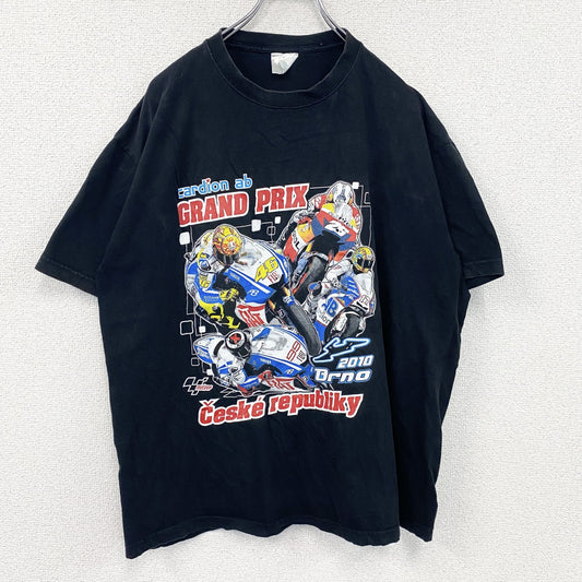 JHK　GRAND PAIX　motoGP　モトGP　半袖プリントTシャツ　黒　ブラック　2XLサイズ