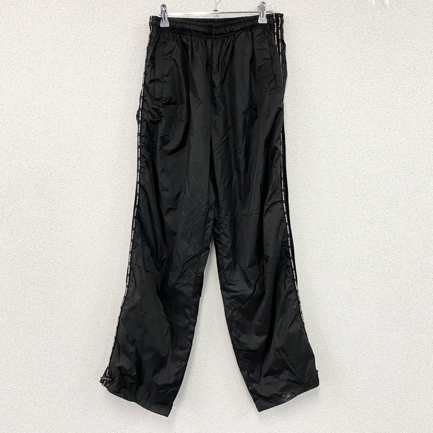 Ecko Function　エコーファンクション　ナイロンパンツ/ピステパンツ　ウィンドパンツ　黒　ブラック　Lサイズ　