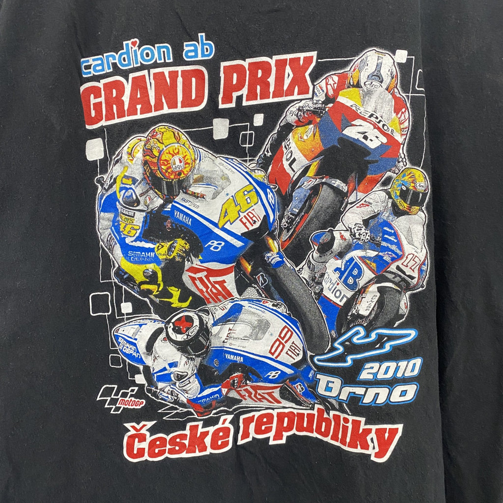 JHK　GRAND PAIX　motoGP　モトGP　半袖プリントTシャツ　黒　ブラック　2XLサイズ