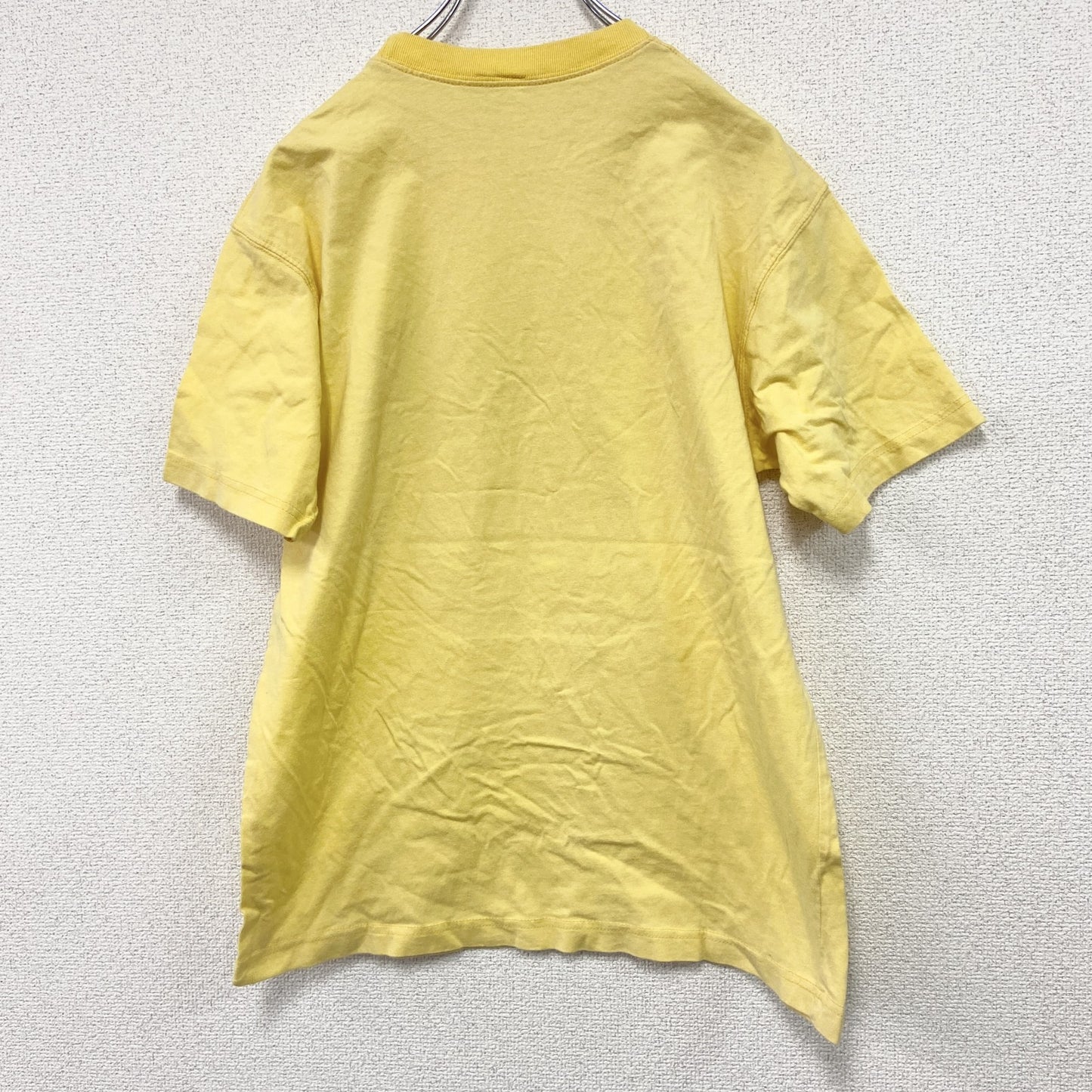 90s～　半袖リンガーTシャツ　Feeling　フェイス　ヴィンテージ　黄色　イエロー　XLサイズ