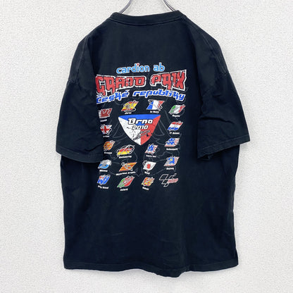 JHK　GRAND PAIX　motoGP　モトGP　半袖プリントTシャツ　黒　ブラック　2XLサイズ