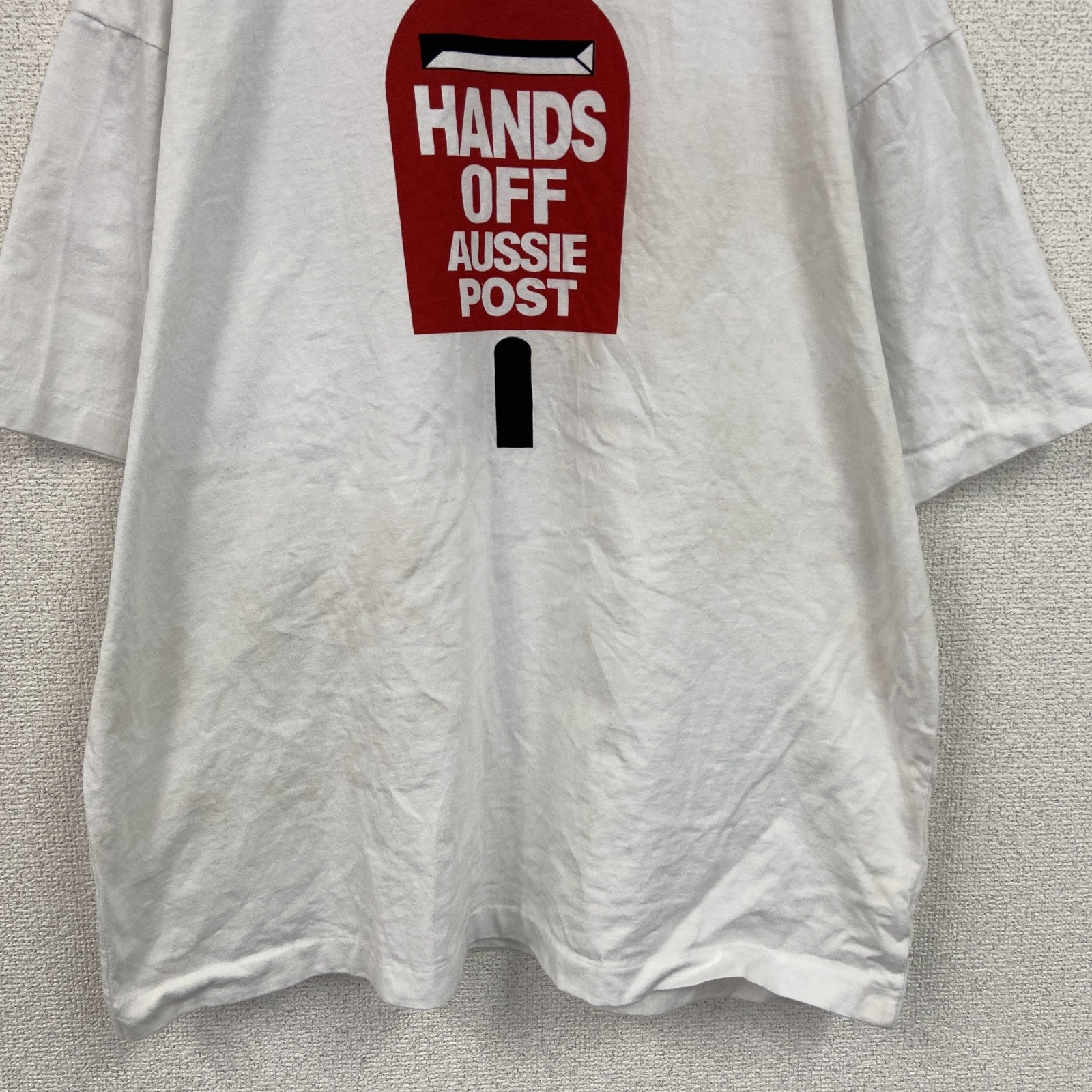 90s　GO AUSTRALIA　半袖プリントTシャツ　ヴィンテージ　シングルステッチ　白　ホワイト　XLサイズ