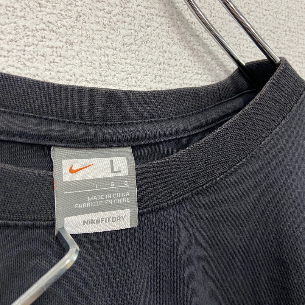 00s　NIKE　ナイキ　Manchester United FC　半袖プリントTシャツ　黒　ブラック　Lサイズ