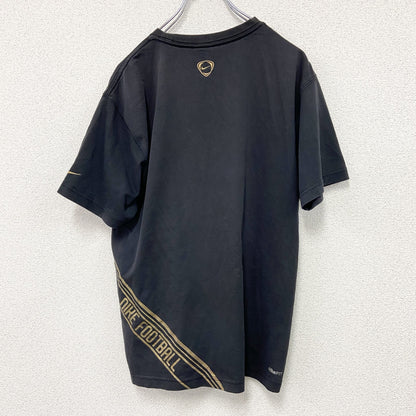 00s　NIKE　ナイキ　Manchester United FC　半袖プリントTシャツ　黒　ブラック　Lサイズ