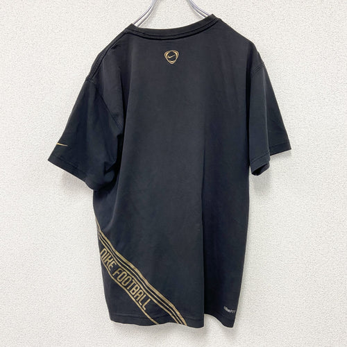 00s　NIKE　ナイキ　Manchester United FC　半袖プリントTシャツ　黒　ブラック　Lサイズ
