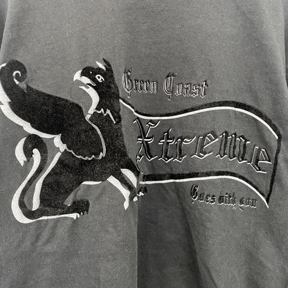 GREEN Coast　長袖Tシャツ/ロンT　ボーダー　黒　ブラック　Mサイズ
