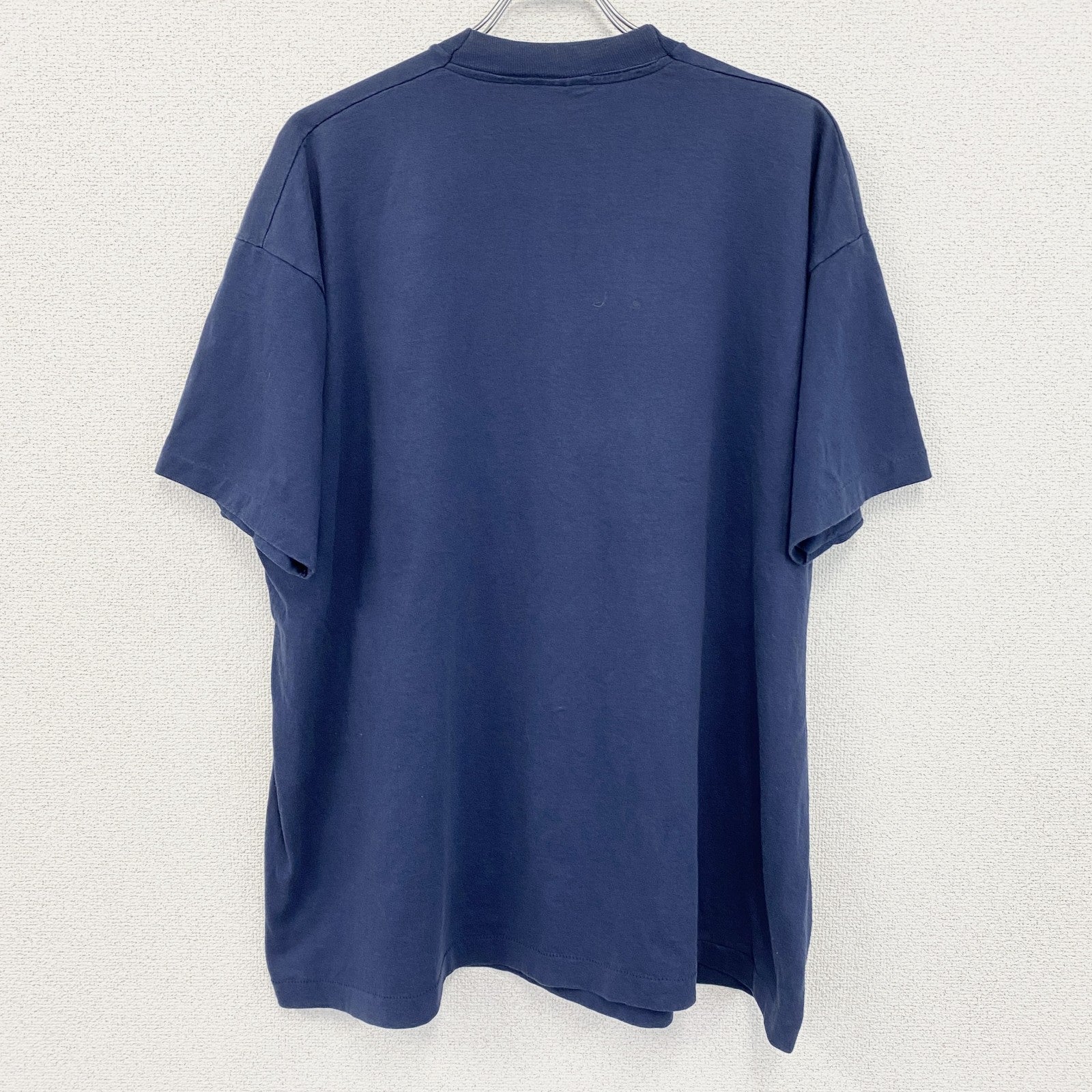 80s～　FURUIT OF LOOM　フルーツオブザルーム　半袖プリントTシャツ　紺　ネイビー　XXXLサイズ