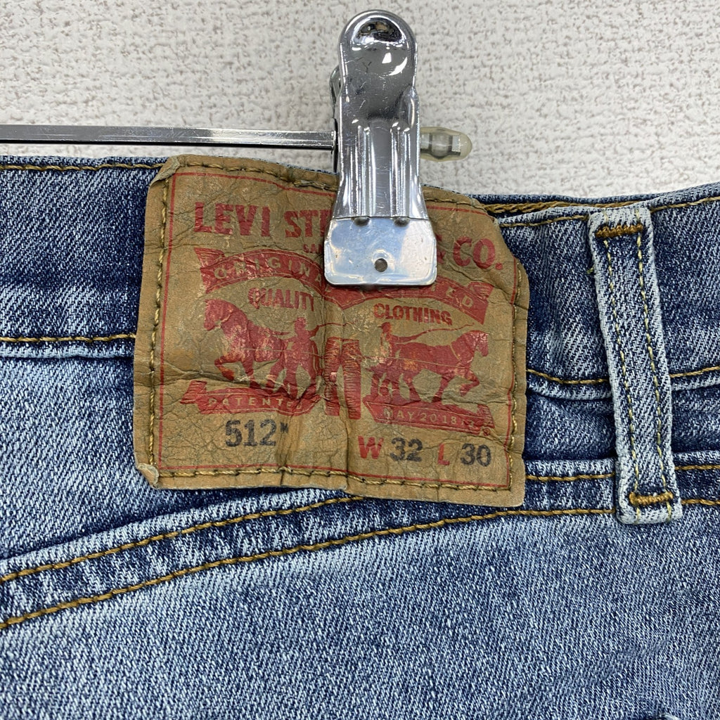 Levi’s　リーバイス　512　デニムパンツ/ジーンズ　縦落ち　インディゴ　W32サイズ