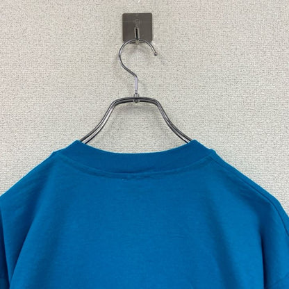 90s　半袖プリントTシャツ　ヴィンテージ　シングルステッチ　青　ブルー　