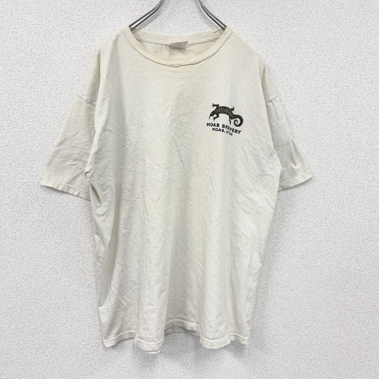 MOAB BREWERY　半袖プリントTシャツ　トカゲ　Beer　ビール　白　ホワイト　Lサイズ