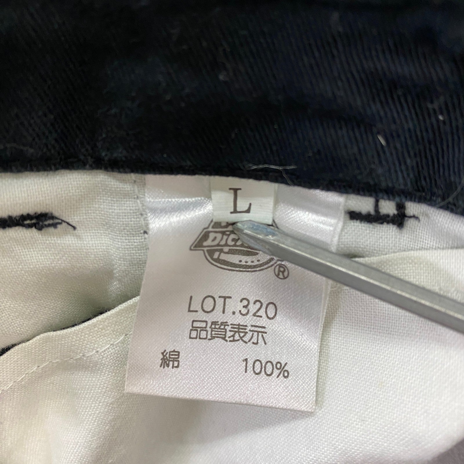 Dickies　ディッキーズ　カーゴハーフパンツ/ショートパンツ　黒　ブラック　Lサイズ