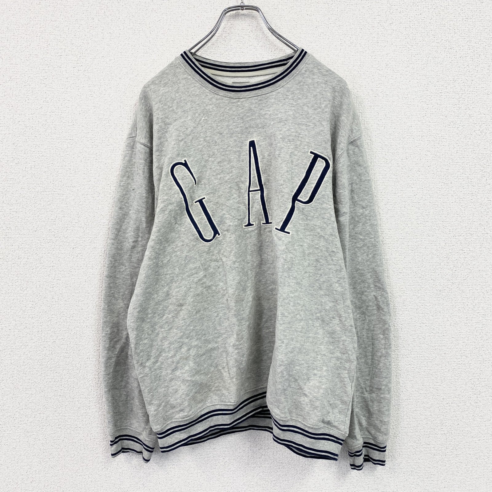 GAP　ギャップ　スウェット/トレーナー　デカロゴ　グレー　Mサイズ