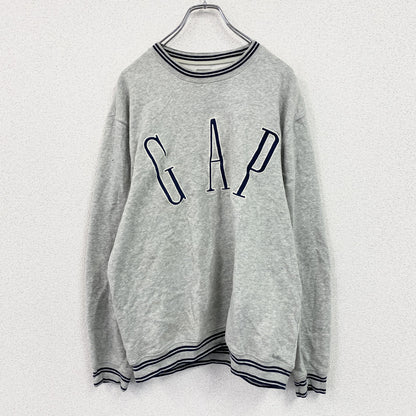 GAP　ギャップ　スウェット/トレーナー　デカロゴ　グレー　Mサイズ